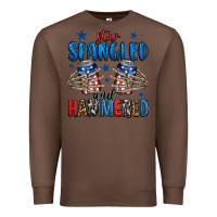 Chestnut star spangled and hammered skeleton hand Premium Sweatshirt - Jasminsmagicworld
