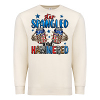 Sandshell star spangled and hammered skeleton hand Premium Sweatshirt - Jasminsmagicworld