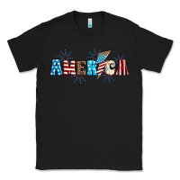 Black Lightning bolt with America Classic Tee - Neo Western
