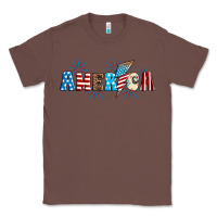 Chestnut Lightning bolt with America Classic Tee - Neo Western