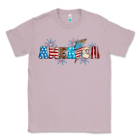 Lilac Lightning bolt with America Classic Tee - Neo Western