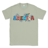 Matcha Lightning bolt with America Classic Tee - Neo Western
