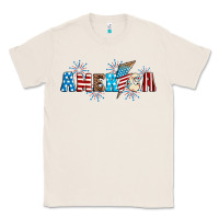 Natural Lightning bolt with America Classic Tee - Neo Western