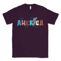 Plum Lightning bolt with America Classic Tee - Neo Western