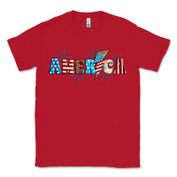Red Lightning bolt with America Classic Tee - Neo Western