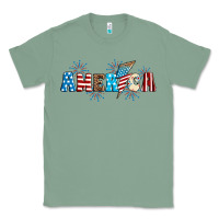 Sage Lightning bolt with America Classic Tee - Neo Western