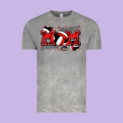 Mom Volleyball Vintage Tee Designed By Zillion Design Studio