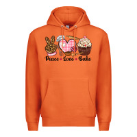 Carrot peace love bake Premium Hoodie - NancyCooperArtShop