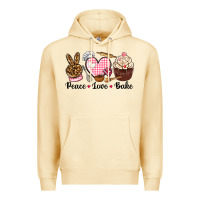 Pina Colada peace love bake Premium Hoodie - NancyCooperArtShop