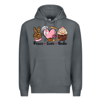 Rock peace love bake Premium Hoodie - NancyCooperArtShop