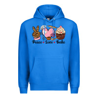 True Royal peace love bake Premium Hoodie - NancyCooperArtShop