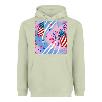 Matcha patriotic fireworks Heavyweight Hoodie - BundleAndBundleShop