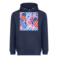 Navy patriotic fireworks Heavyweight Hoodie - BundleAndBundleShop