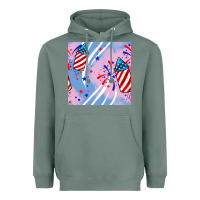 Sage patriotic fireworks Heavyweight Hoodie - BundleAndBundleShop