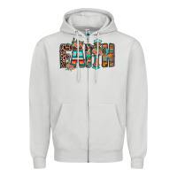 Dove Grey faith Zipper Hoodie - RacoonDesign