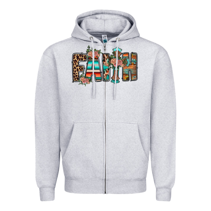 Faith Zipper Hoodie by RacoonDesign | Teevron