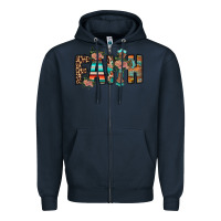 Navy faith Zipper Hoodie - RacoonDesign