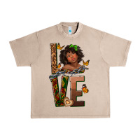 French Oak love melanin Urban Heavy Tee - texasbilliewilder