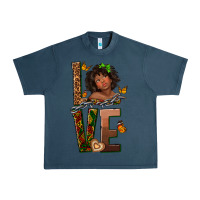Midnight Navy love melanin Urban Heavy Tee - texasbilliewilder