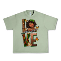 Oil Green love melanin Urban Heavy Tee - texasbilliewilder