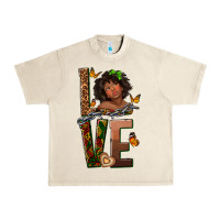 Sandshell love melanin Urban Heavy Tee - texasbilliewilder