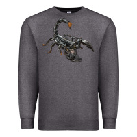 Charcoal Heather scorpion Premium Sweatshirt - LillyAllenDesigns