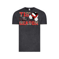 Vintage Black tis' the season volleyball Vintage Tee - Zillion Design Studio
