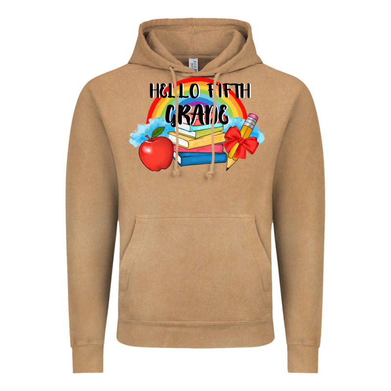 Back To School Hello Fifth Grade 3200x2400 Vintage Hoodie by AdoDesignShop | Teevron