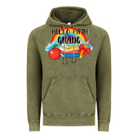 Vintage Olive back to school hello fifth grade 3200x2400 Vintage Hoodie - AdoDesignShop