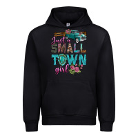 Black Just A Small Town Girl With Truck Urban Hoodie - BundleAndBundleShop