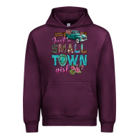 Mauve Wine Just A Small Town Girl With Truck Urban Hoodie - BundleAndBundleShop