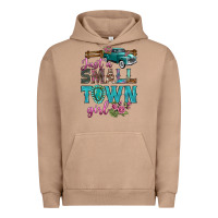 Pigment Burro Just A Small Town Girl With Truck Urban Hoodie - BundleAndBundleShop