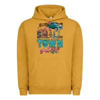 Pigment Peanut Butter Just A Small Town Girl With Truck Urban Hoodie - BundleAndBundleShop