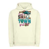 Pigment Pistachio Just A Small Town Girl With Truck Urban Hoodie - BundleAndBundleShop