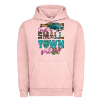 Pigment Salmon Just A Small Town Girl With Truck Urban Hoodie - BundleAndBundleShop