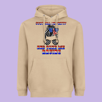 Just Call Me Pretty And Take Me Racing Heavyweight Hoodie Designed By Jahusdesignshop