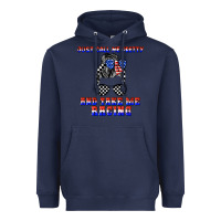 Navy just call me pretty and take me racing Heavyweight Hoodie - JahusDesignShop