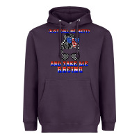 Plum just call me pretty and take me racing Heavyweight Hoodie - JahusDesignShop