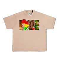 Burro love melanin with african map Urban Heavy Tee - texasbilliewilder