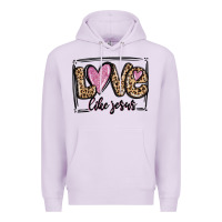 Lilac love like jesus Premium Hoodie - MaliasSmallBusiness