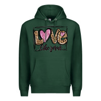 Sports Green love like jesus Premium Hoodie - MaliasSmallBusiness