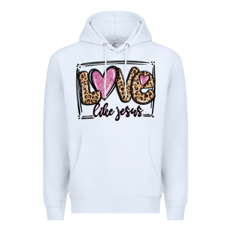 Love Like Jesus Premium Hoodie by MaliasSmallBusiness | Teevron