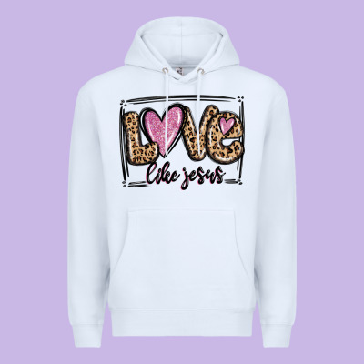 Love Like Jesus Premium Hoodie Designed By Maliassmallbusiness