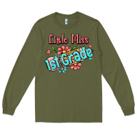 Army Green little miss first grade Long Sleeve Tee - RanaPortraitStore