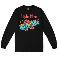Black little miss first grade Long Sleeve Tee - RanaPortraitStore