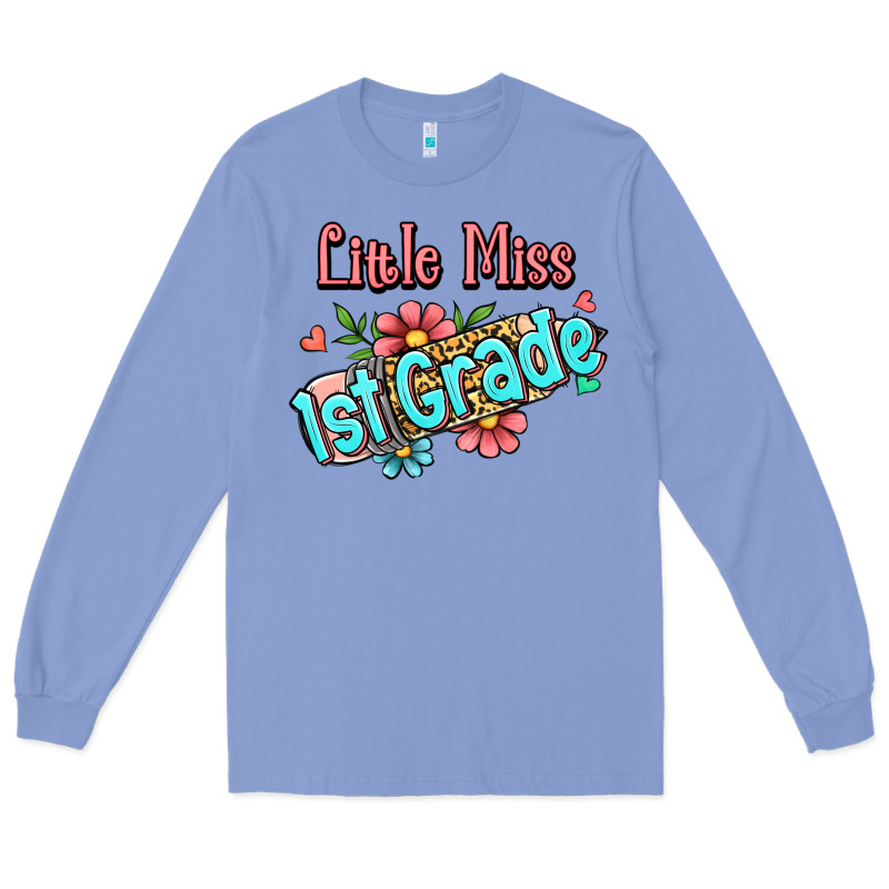 Little Miss First Grade Long Sleeve Tee by RanaPortraitStore | Teevron