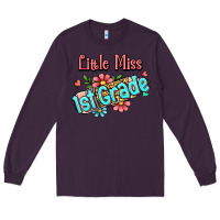 Plum little miss first grade Long Sleeve Tee - RanaPortraitStore