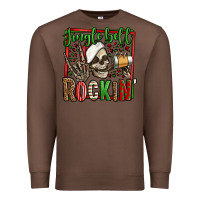 Chestnut jingle bell rockin skeleton christmas Premium Sweatshirt - Jasminsmagicworld