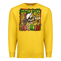 Lemon jingle bell rockin skeleton christmas Premium Sweatshirt - Jasminsmagicworld