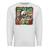 Oatmeal Heather jingle bell rockin skeleton christmas Premium Sweatshirt - Jasminsmagicworld